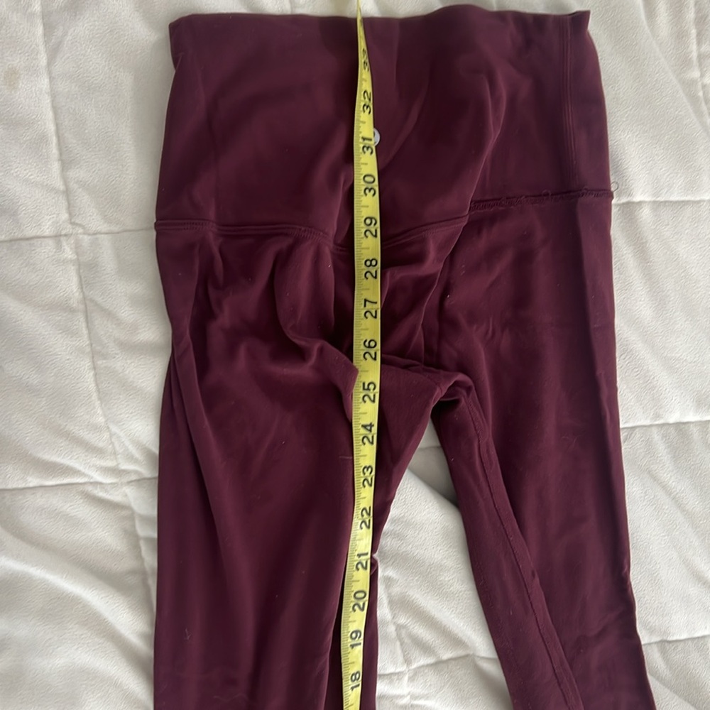 Lululemon Burgundy Leggings | Size 4 | Lightweight | Good Condition - Picture 12 of 13